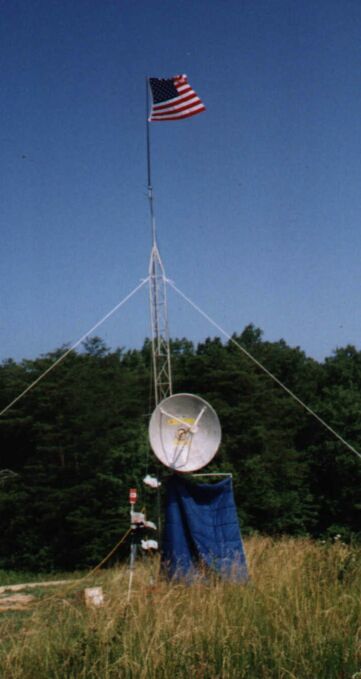 N4YWK field day station atop Pigeon Mtn